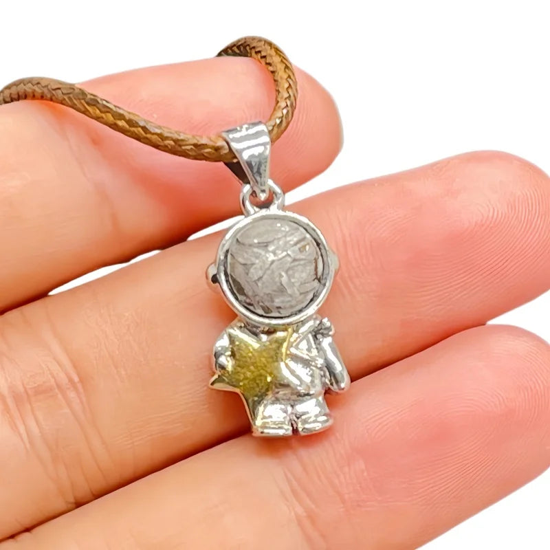 Muonionalusta Meteorite Astronaut Pendant Collector Level Space Jewelry Daily Wear Pendant LK381