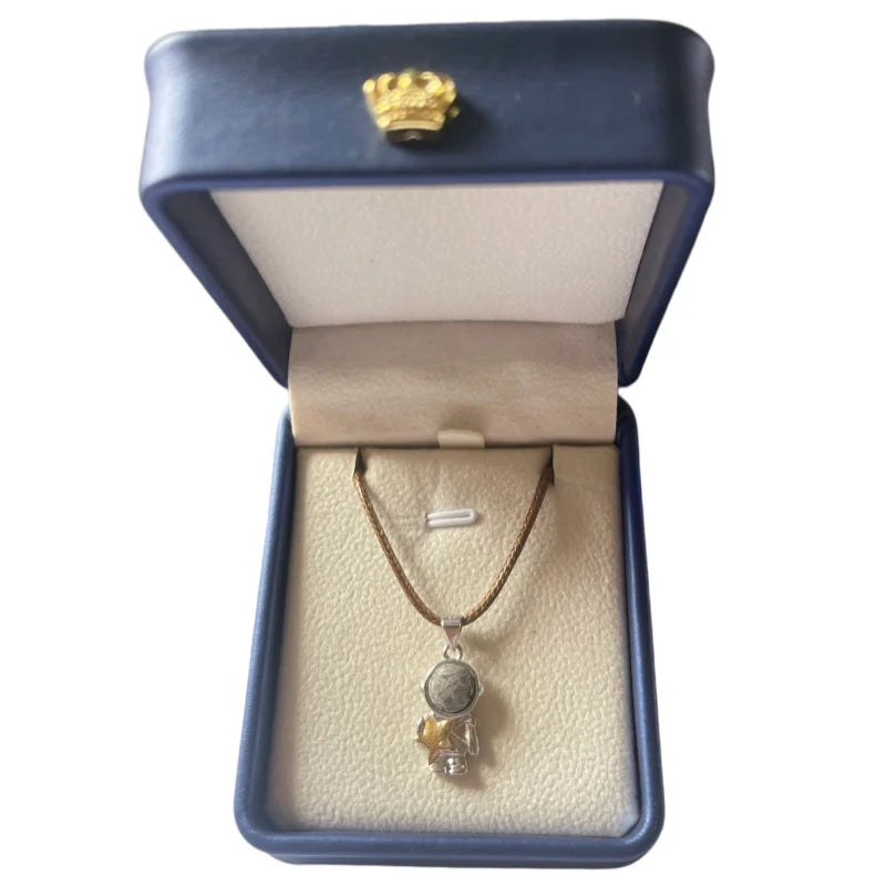 Muonionalusta Meteorite Astronaut Pendant Collector Level Space Jewelry Daily Wear Pendant LK381