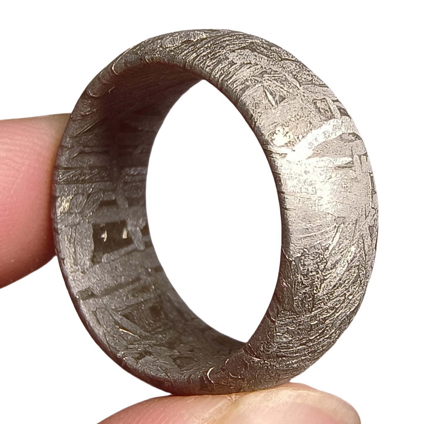 Muonionalusta meteorite Lovers ring Natural iron meteorite pendant MeteoriteHandmade wedding ring Meteorite Ring-F