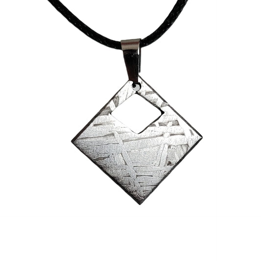 7.8g Muonionalusta meteorite pendant Natural iron meteorite pendant Meteorite slice Collection -LK038
