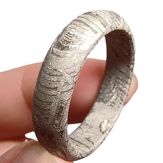Muonionalusta meteorite Ring Natural iron meteorite pendant MeteoriteHandmade jewelry Silver Ring-E