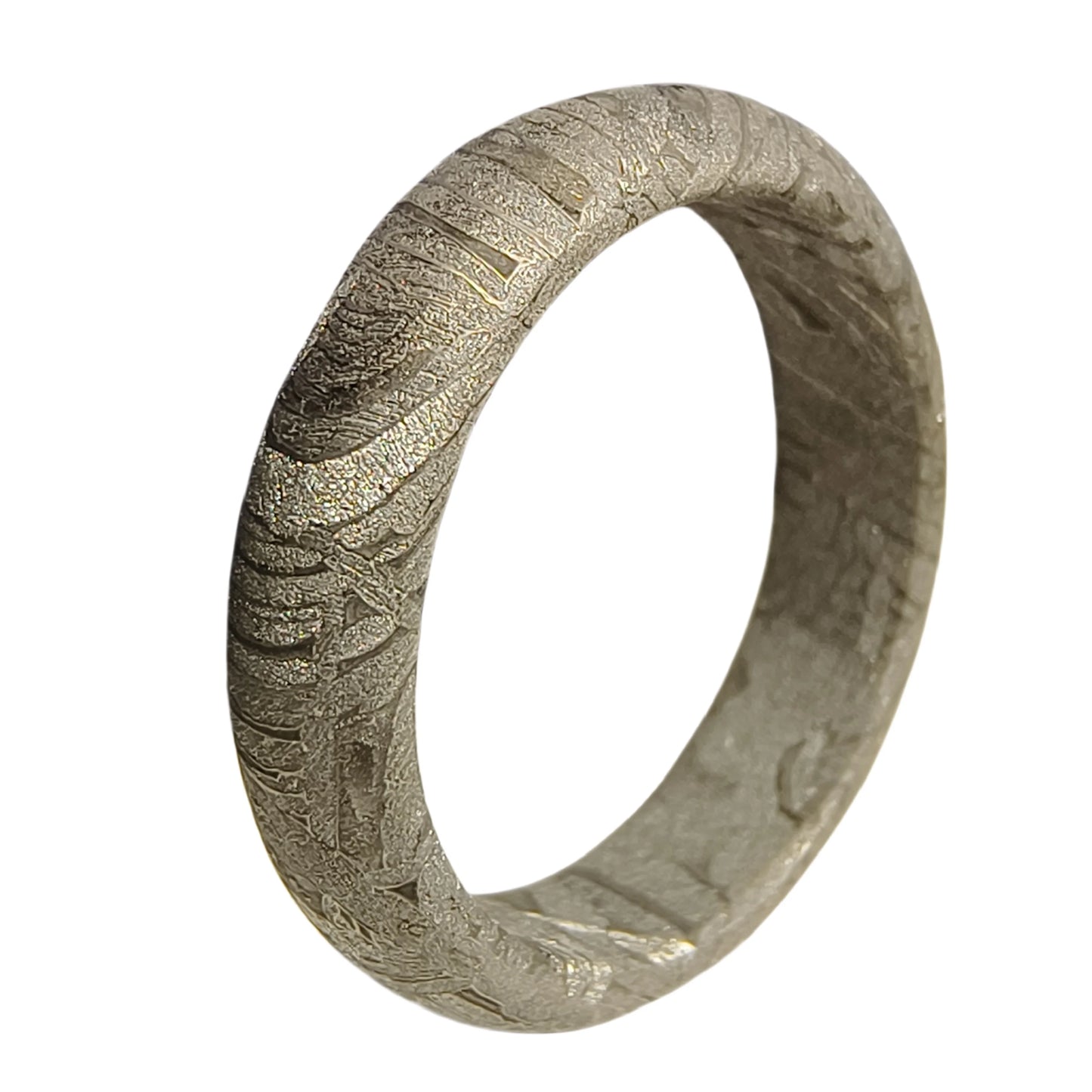 Muonionalusta meteorite Ring Natural iron meteorite pendant MeteoriteHandmade jewelry Silver Ring-E