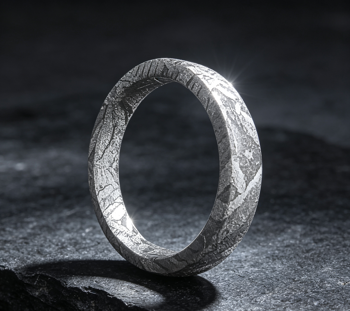Muonionalusta Iron Meteorite Ring | Ring-C